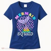 Mermaid Squad Funny Birthday Party Womens Family Women's T-Shirt thumb 0