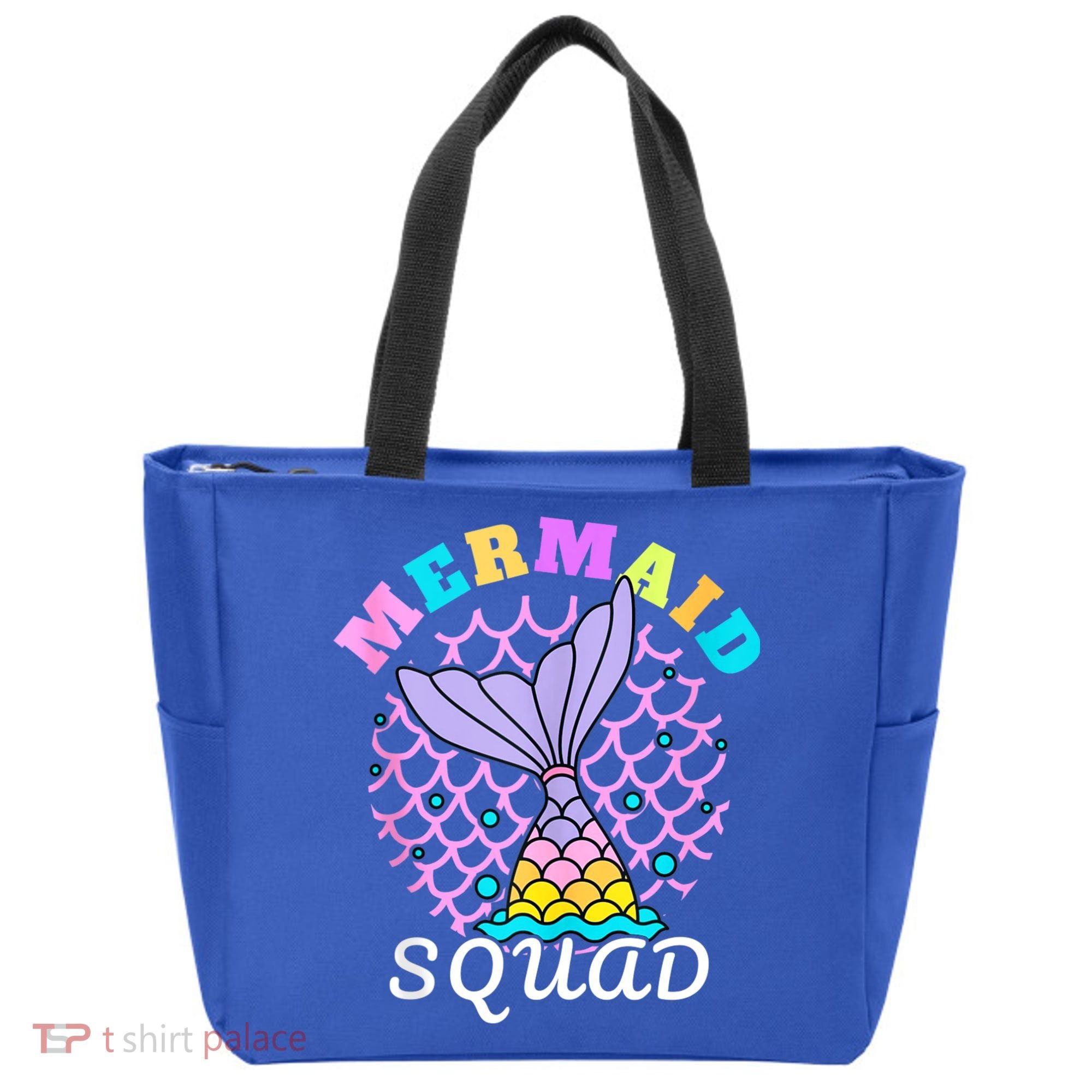 Mermaid Squad Funny Birthday Party Womens Family Tote Bag