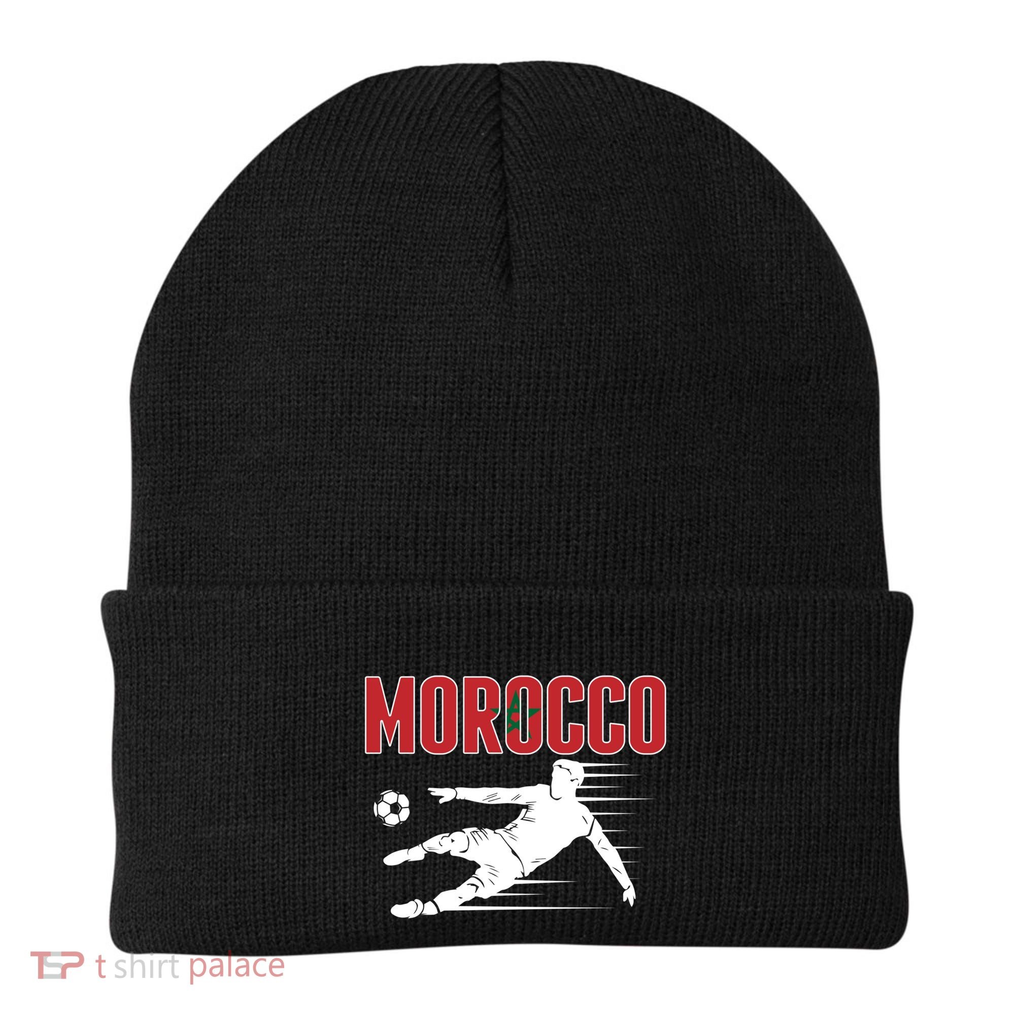 Morocco Soccer Fans Jersey Cool Gift Moroccan Football Supporters Gift Beanie