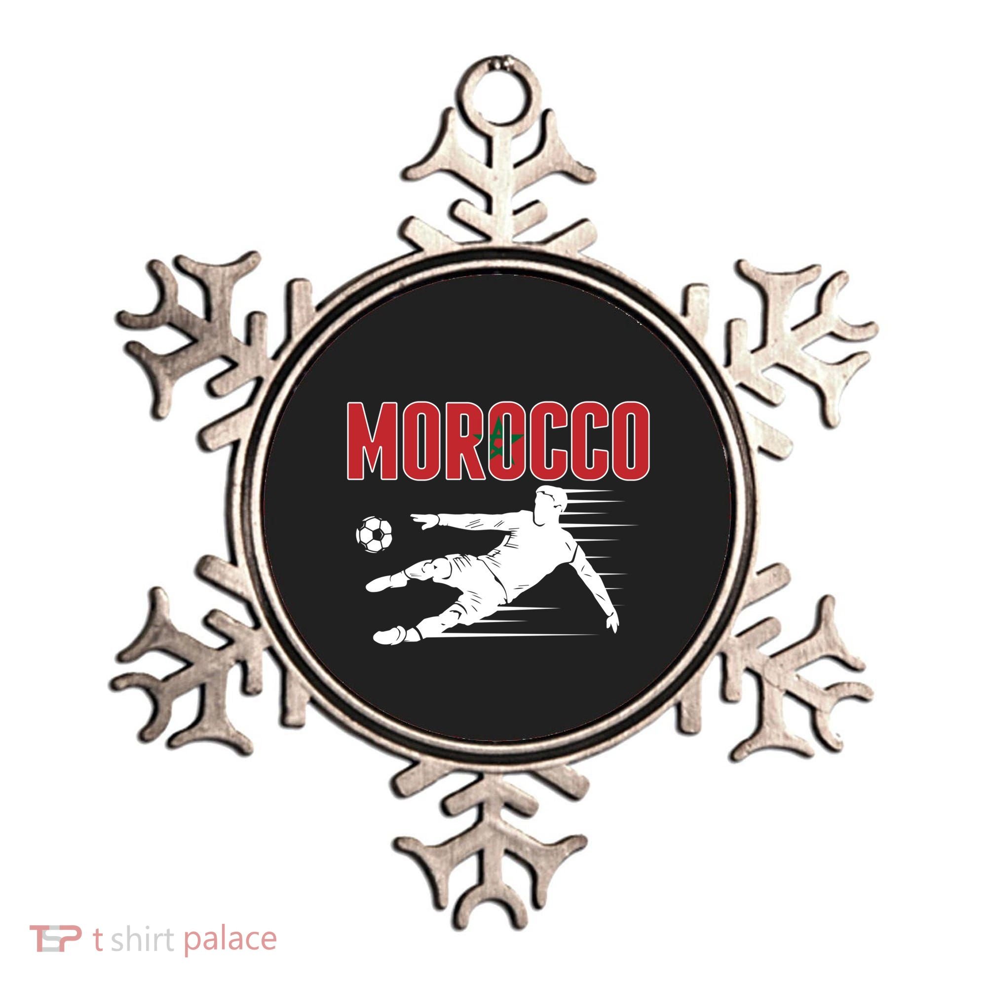 Morocco Soccer Fans Jersey Cool Gift Moroccan Football Supporters Gift Ornament
