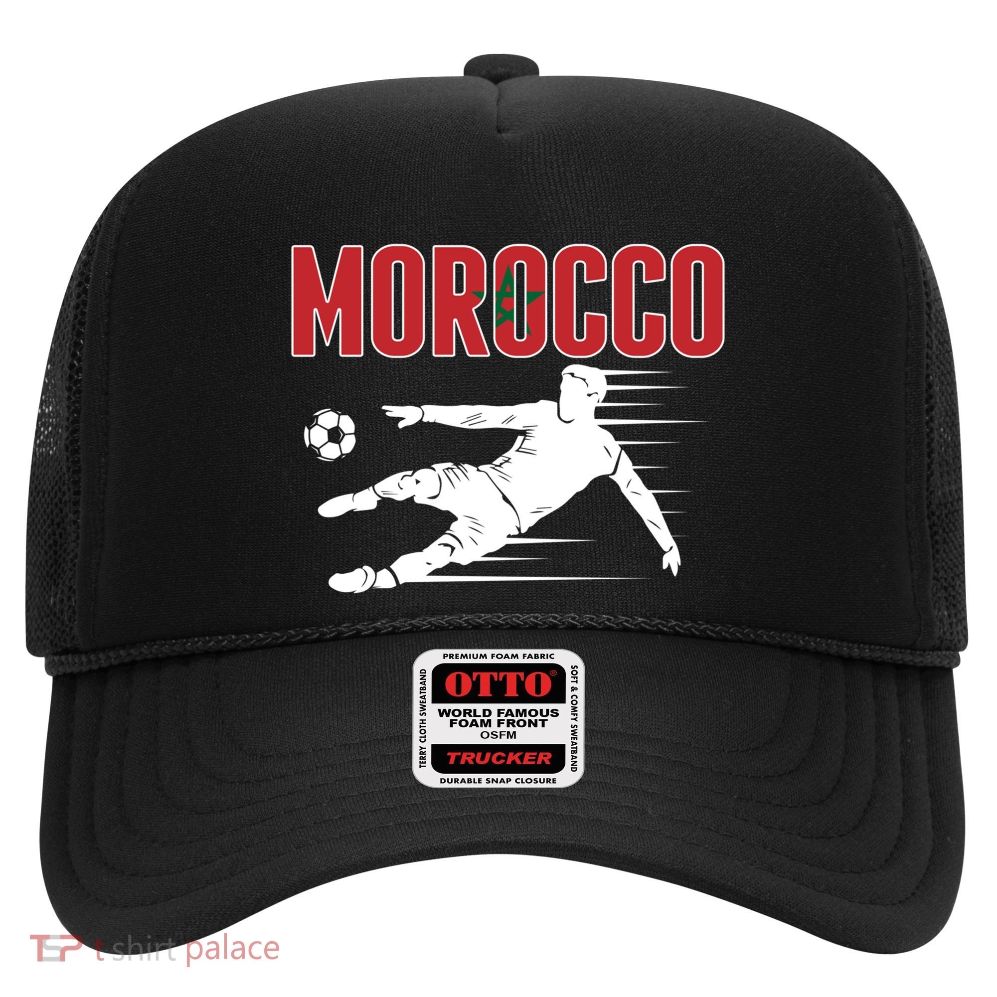 Morocco Soccer Fans Jersey Cool Gift Moroccan Football Supporters Gift Hat