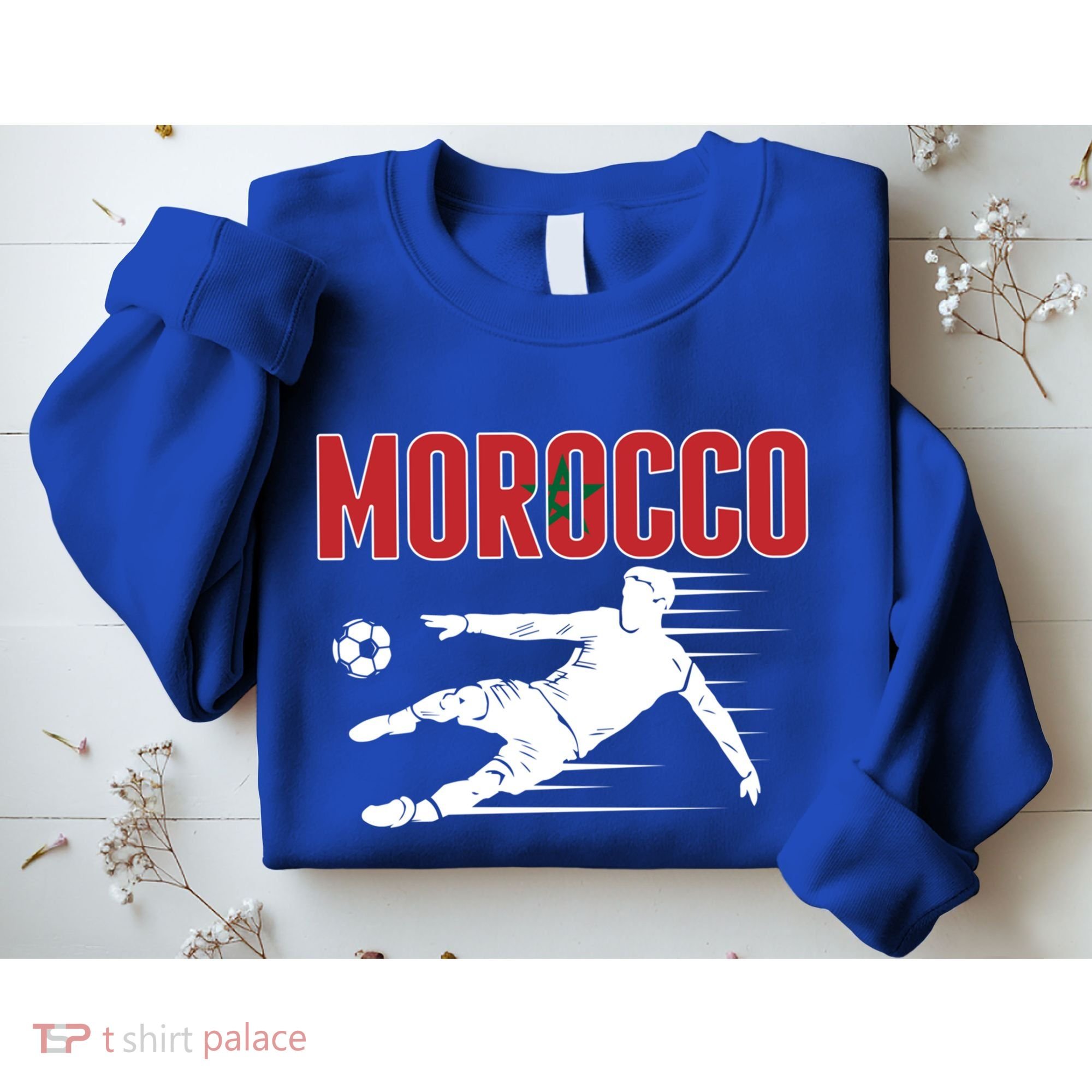 Morocco Soccer Fans Jersey Cool Gift Moroccan Football Supporters Gift Sweatshirt