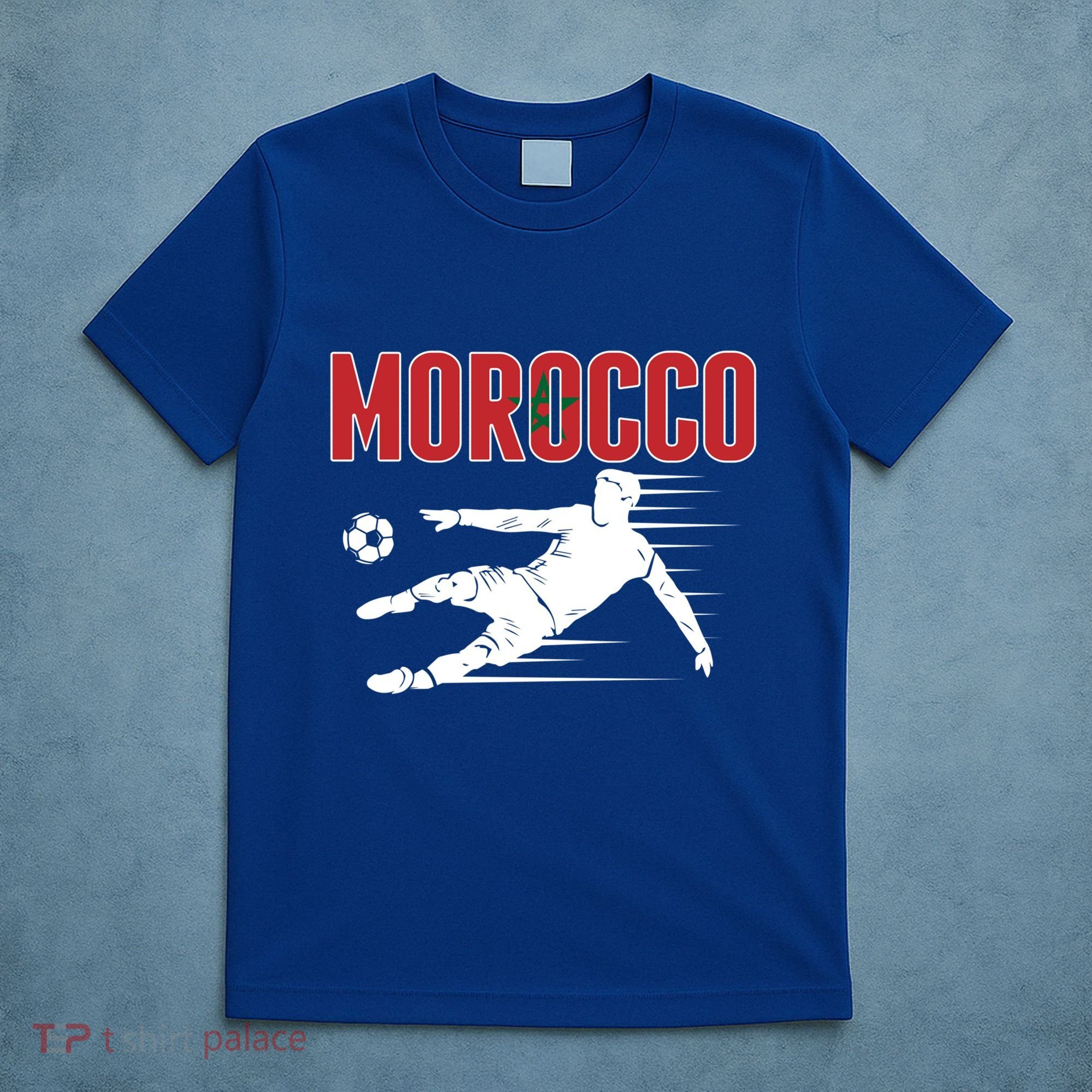 Morocco Soccer Fans Jersey Cool Gift Moroccan Football Supporters Gift T-Shirt
