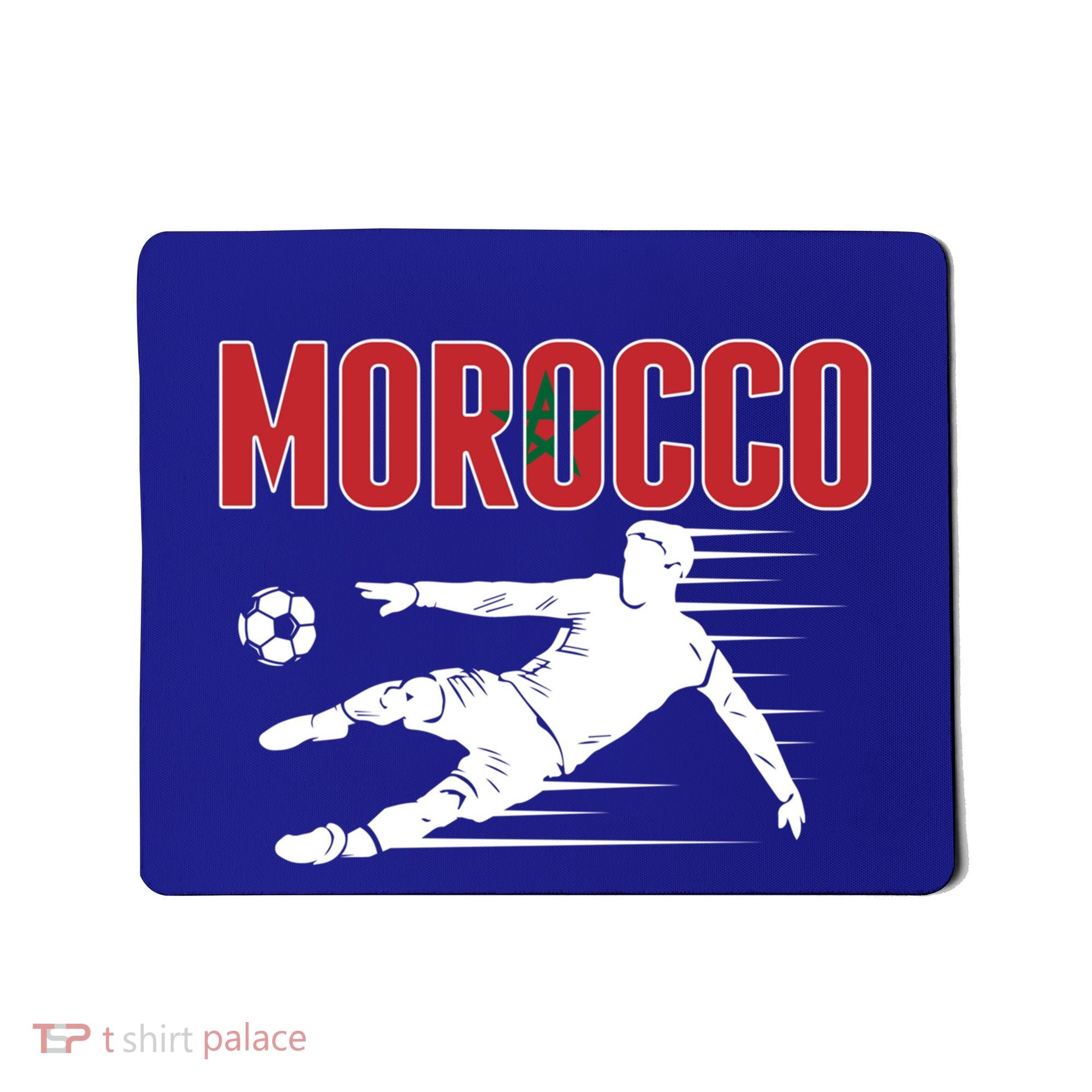 Morocco Soccer Fans Jersey Cool Gift Moroccan Football Supporters Gift Mousepad