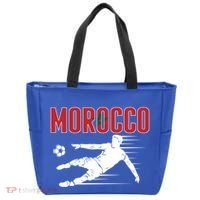 Morocco Soccer Fans Jersey Cool Gift Moroccan Football Supporters Gift Tote Bag thumb 0