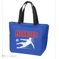 Morocco Soccer Fans Jersey Cool Gift Moroccan Football Supporters Gift Tote Bag thumb 3