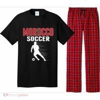 Morocco Soccer Fans Jersey Great Gift Moroccan Football Supporters Cool Gift Pajama Set thumb 0