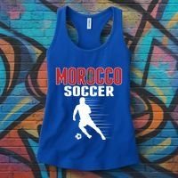 Morocco Soccer Fans Jersey Great Gift Moroccan Football Supporters Cool Gift Women's Tank Top thumb 3