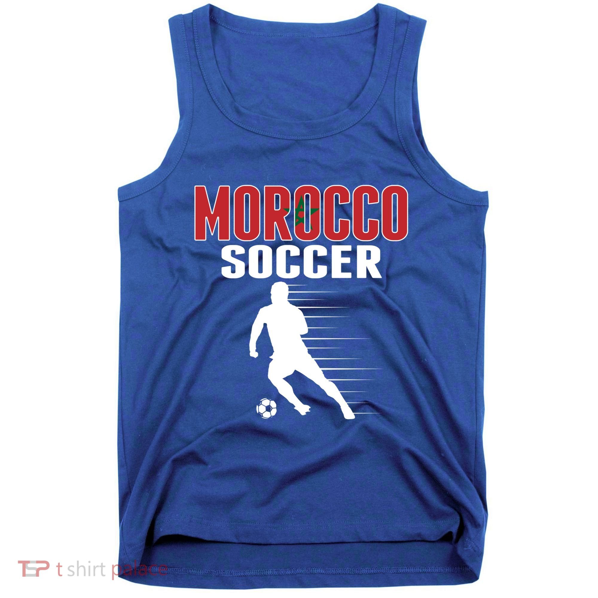 Morocco Soccer Fans Jersey Great Gift Moroccan Football Supporters Cool Gift Tank Top