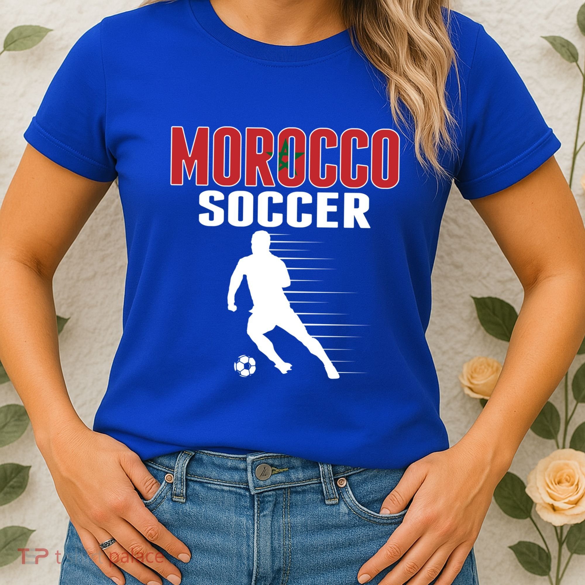 Morocco Soccer Fans Jersey Great Gift Moroccan Football Supporters Cool Gift Women's T-Shirt