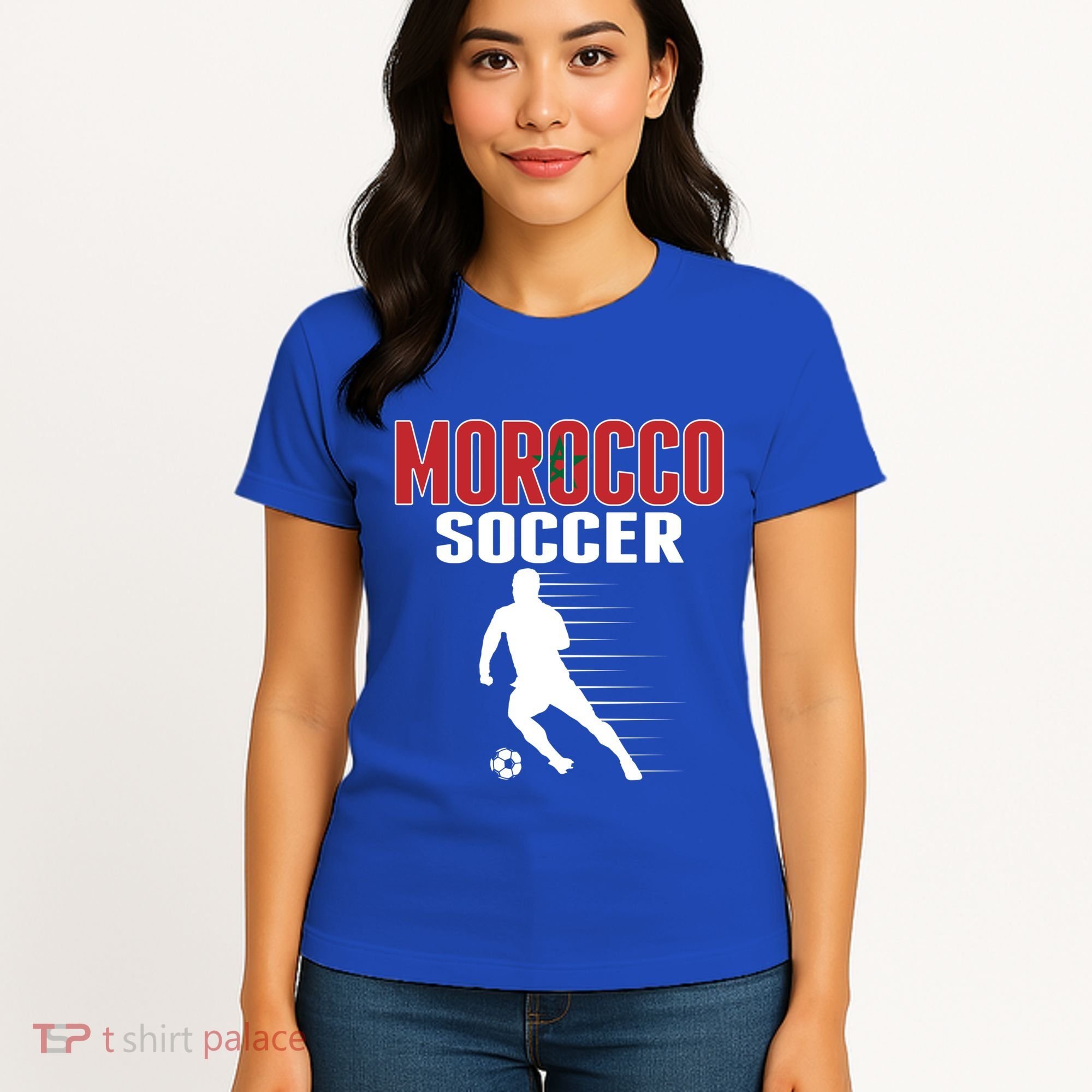 Morocco Soccer Fans Jersey Great Gift Moroccan Football Supporters Cool Gift Women's T-Shirt