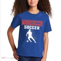 Morocco Soccer Fans Jersey Great Gift Moroccan Football Supporters Cool Gift Kids T-Shirt thumb 2