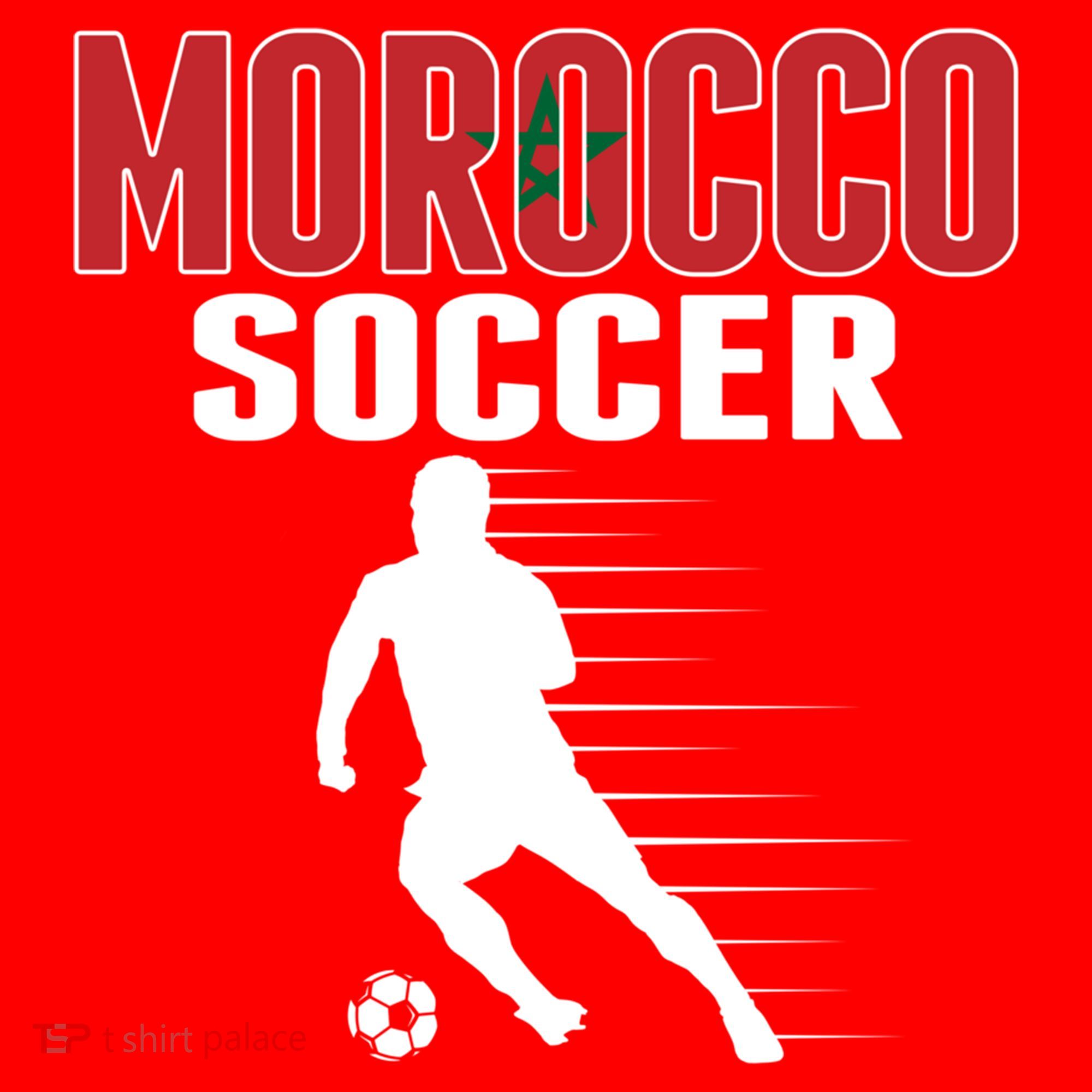 Morocco Soccer Fans Jersey Great Gift Moroccan Football Supporters Cool Gift Santa Hat