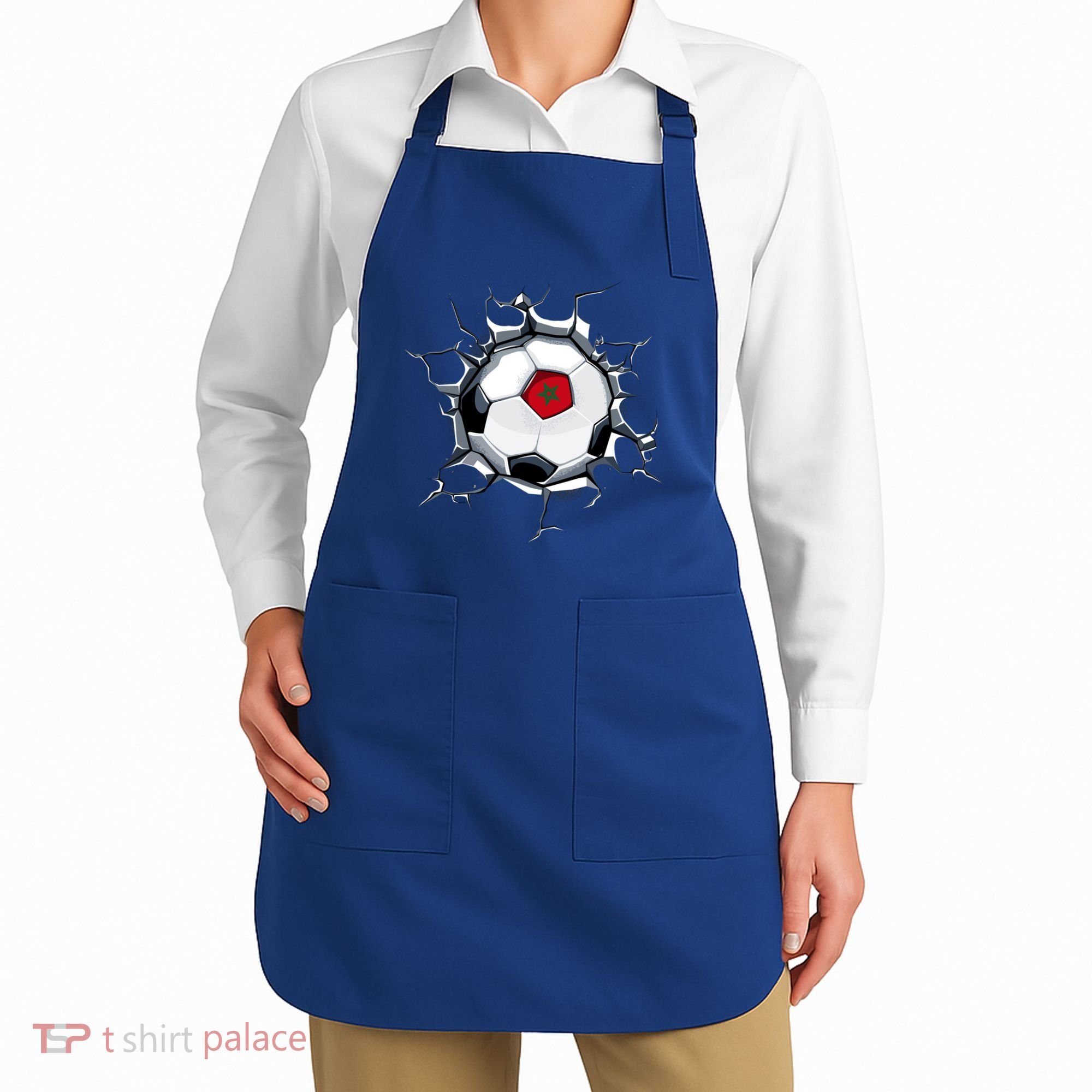 Morocco Soccer Fans Jersey Proud Moroccan Football Lovers Funny Gift Apron