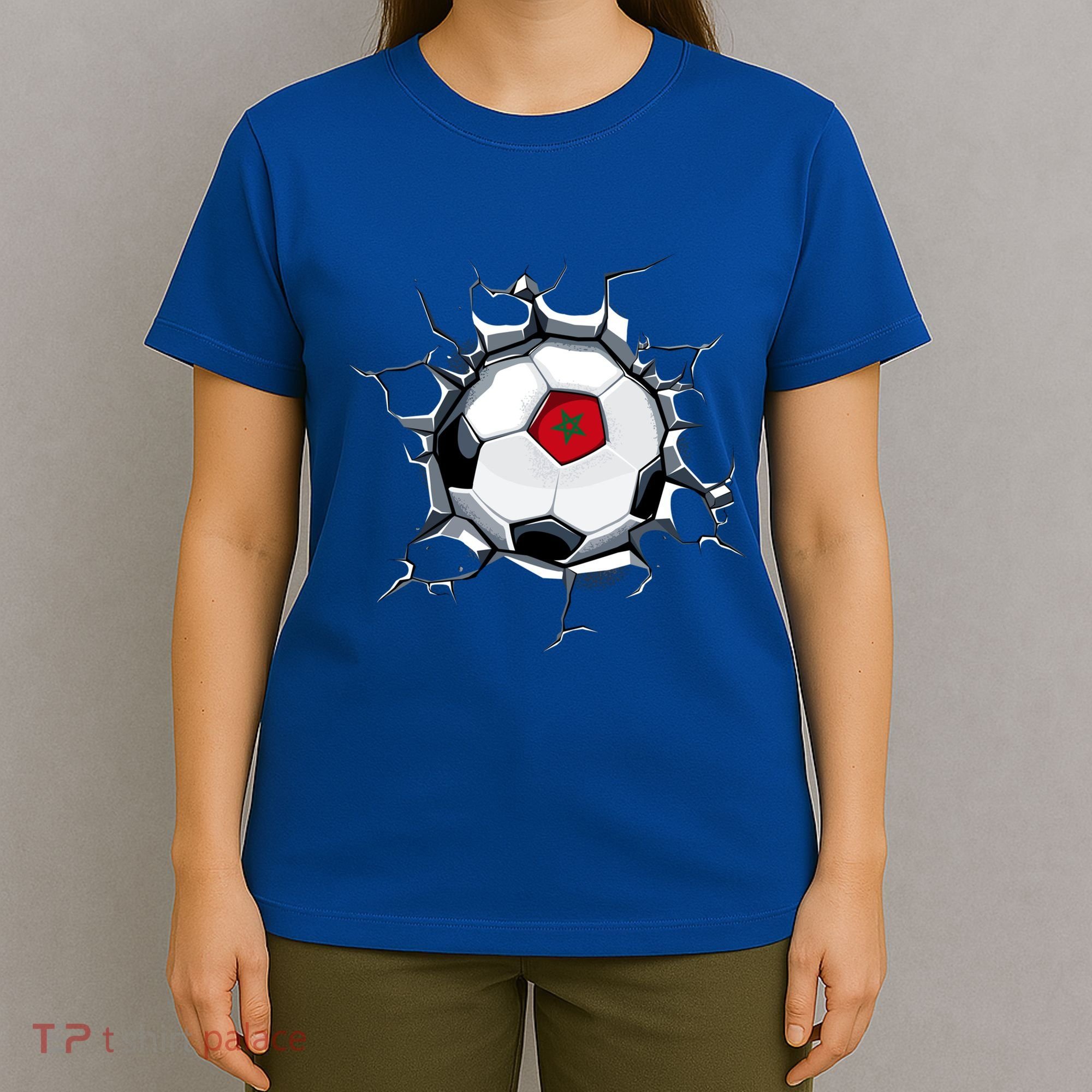 Morocco Soccer Fans Jersey Proud Moroccan Football Lovers Funny Gift T-Shirt