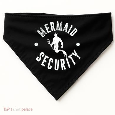 Mermaid Security Funny Swimming Costume USA-Made Doggie Bandana
