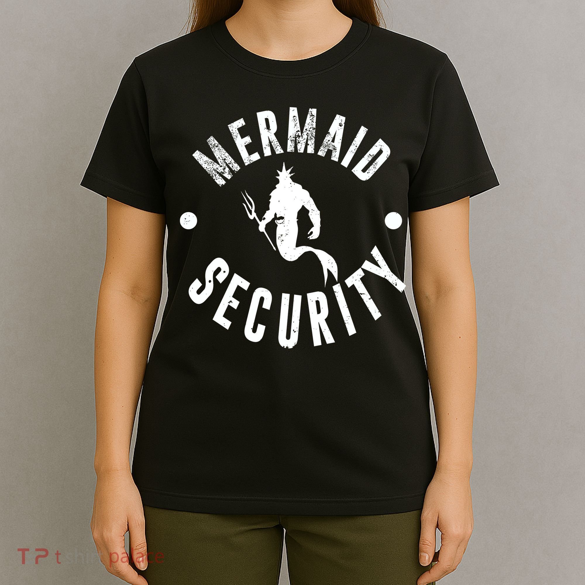 Mermaid Security Funny Swimming Costume T-Shirt