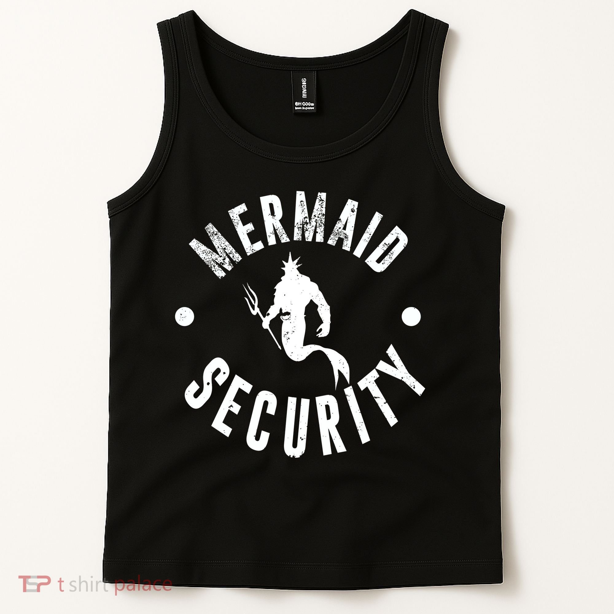 Mermaid Security Funny Swimming Costume Tank Top