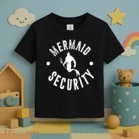Mermaid Security Funny Swimming Costume Toddler T-Shirt thumb 3