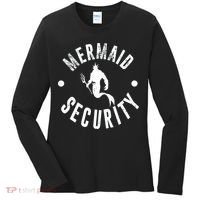 Mermaid Security Funny Swimming Costume Women's Long Sleeve Shirt thumb 0