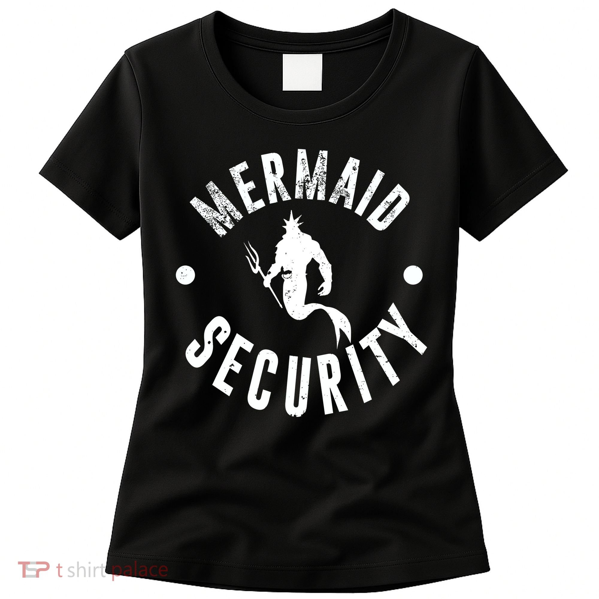 Mermaid Security Funny Swimming Costume Women's T-Shirt