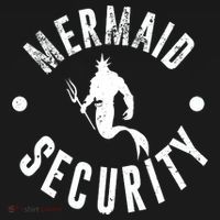 Mermaid Security Funny Swimming Costume Kids Long Sleeve Shirt thumb 2