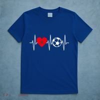 Morocco Soccer Gift Funny Soccer Heartbeat Moroccan Gift T-Shirt thumb 5