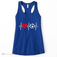 Morocco Soccer Gift Funny Soccer Heartbeat Moroccan Gift Women's Tank Top thumb 0