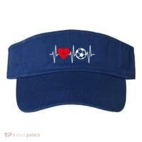 Morocco Soccer Gift Funny Soccer Heartbeat Moroccan Gift Visor thumb 0