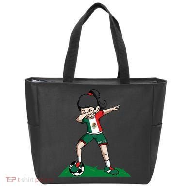 Mexico Soccer Girl Dabbing Tote Bag
