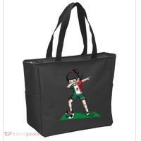 Mexico Soccer Girl Dabbing Tote Bag thumb 2