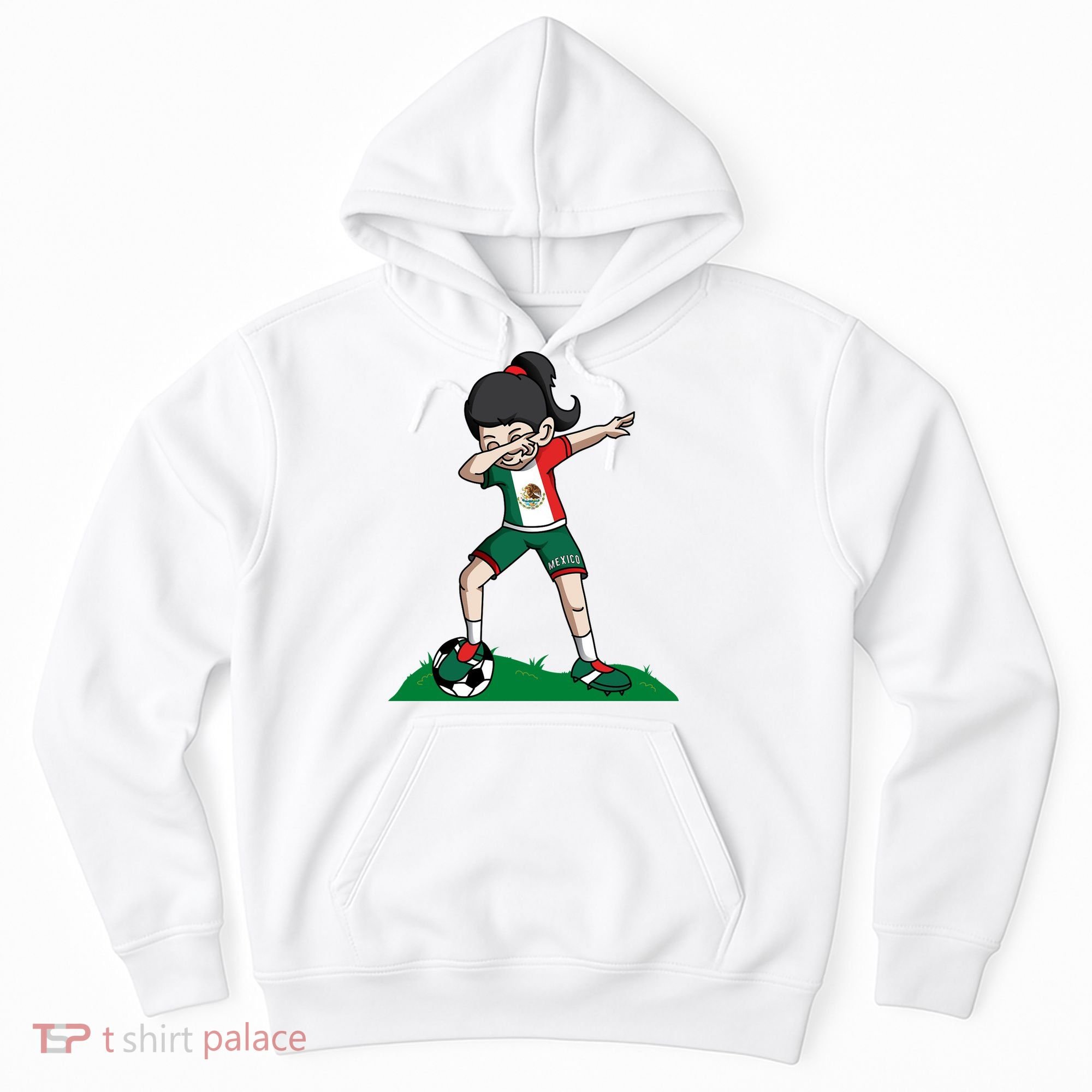 Mexico Soccer Girl Dabbing Hoodie