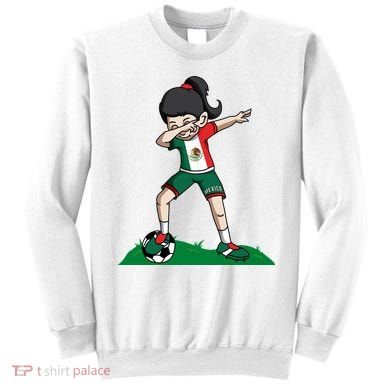 Mexico Soccer Girl Dabbing Sweatshirt