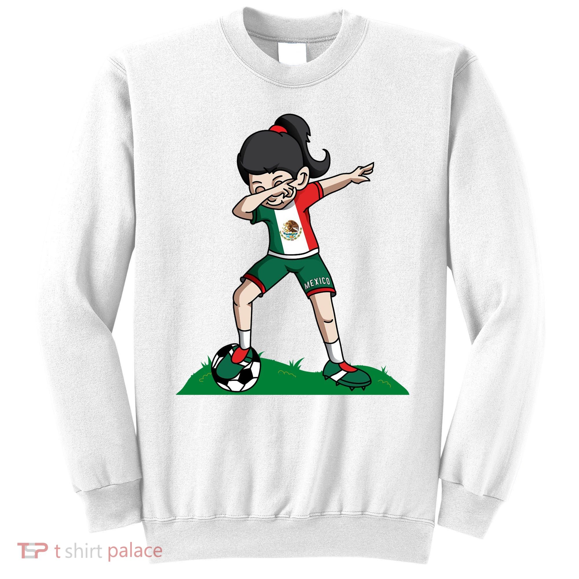 Mexico Soccer Girl Dabbing Sweatshirt
