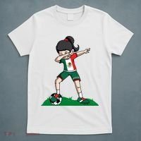 Mexico Soccer Girl Dabbing T-Shirt thumb 5