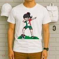 Mexico Soccer Girl Dabbing T-Shirt thumb 6