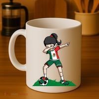 Mexico Soccer Girl Dabbing Coffee Mug thumb 4