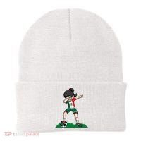 Mexico Soccer Girl Dabbing Beanie thumb 0