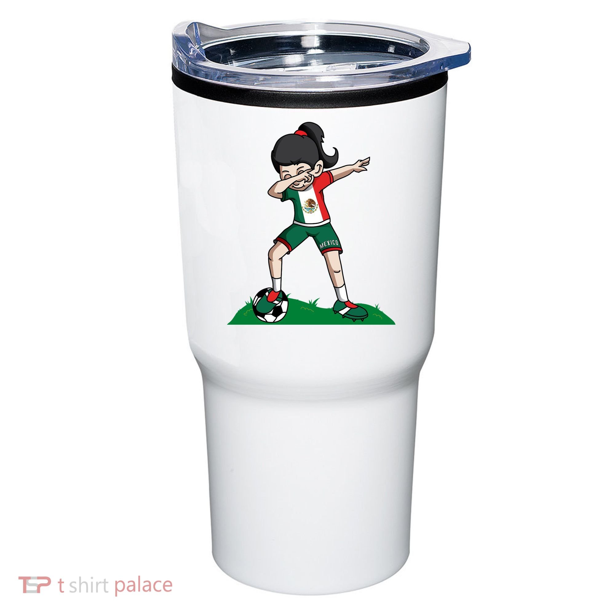 Mexico Soccer Girl Dabbing Tumbler