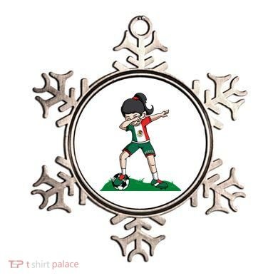 Mexico Soccer Girl Dabbing Ornament