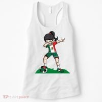 Mexico Soccer Girl Dabbing Women's Tank Top thumb 0