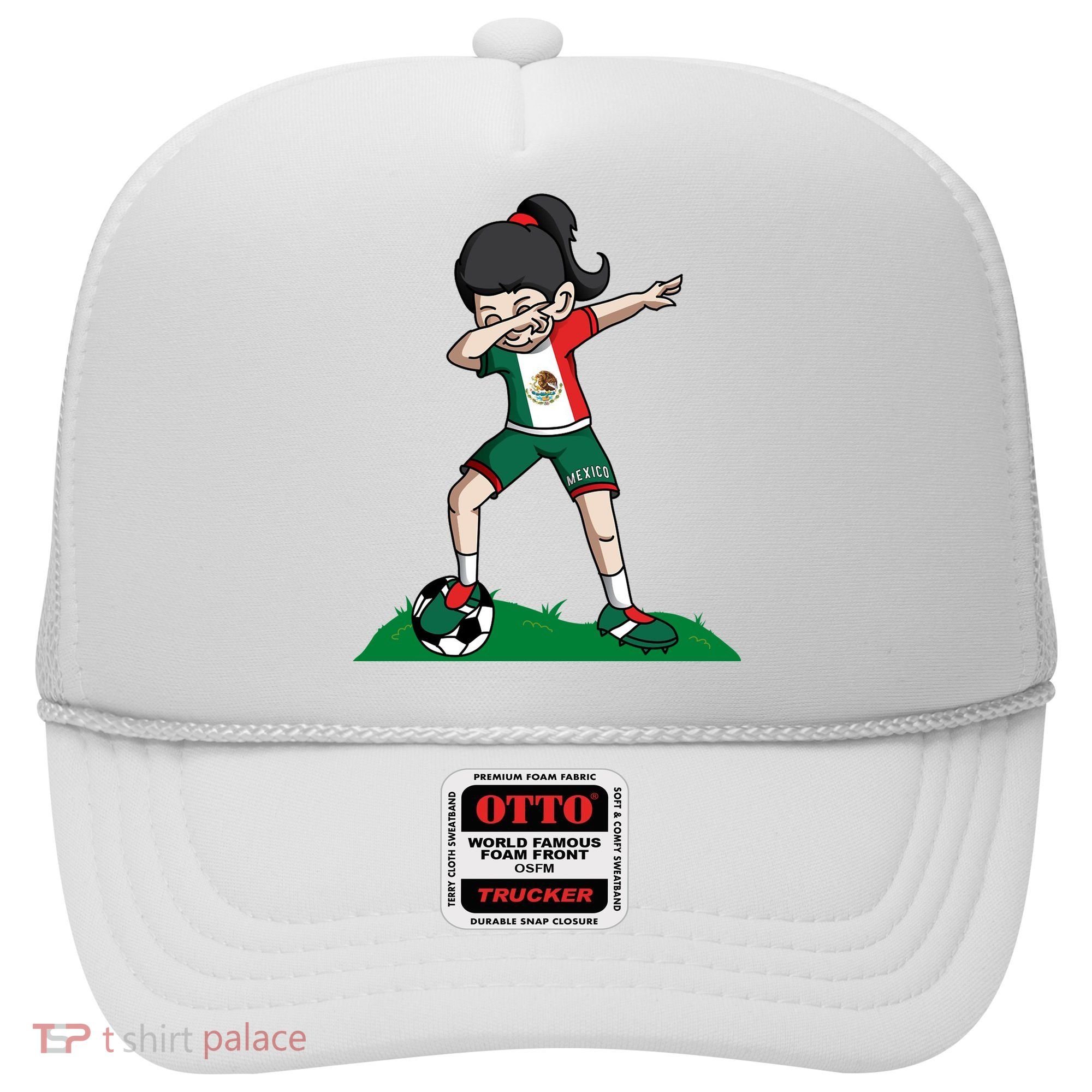 Mexico Soccer Girl Dabbing Hat