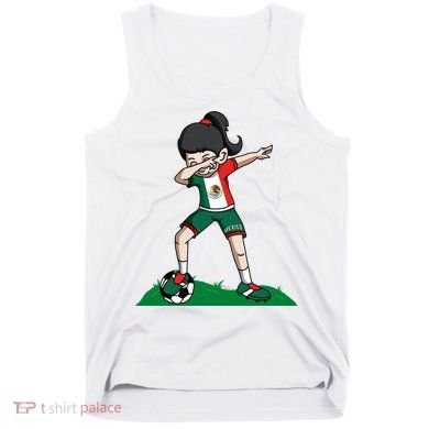 Mexico Soccer Girl Dabbing Tank Top