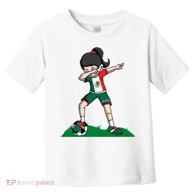 Mexico Soccer Girl Dabbing Toddler T-Shirt