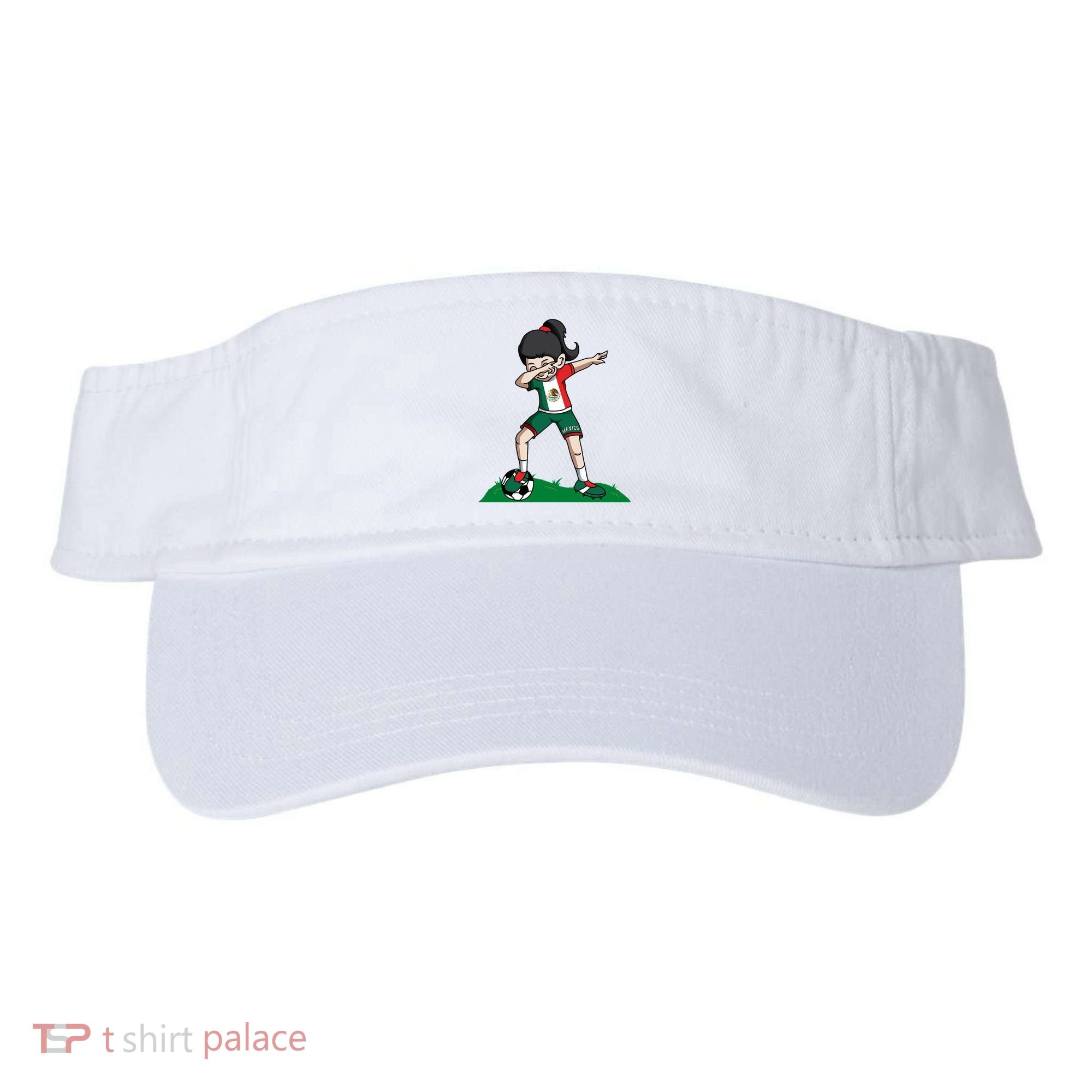 Mexico Soccer Girl Dabbing Visor