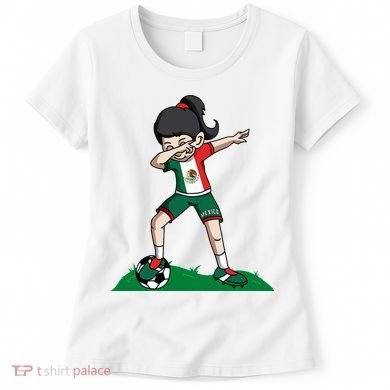 Mexico Soccer Girl Dabbing Women's T-Shirt