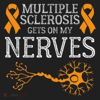 Multiple Sclerosis Gets On My Nerves Awareness Orange Hat thumb 2