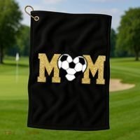Mom Soccer Gift For Sports Moms Golf Towel thumb 1