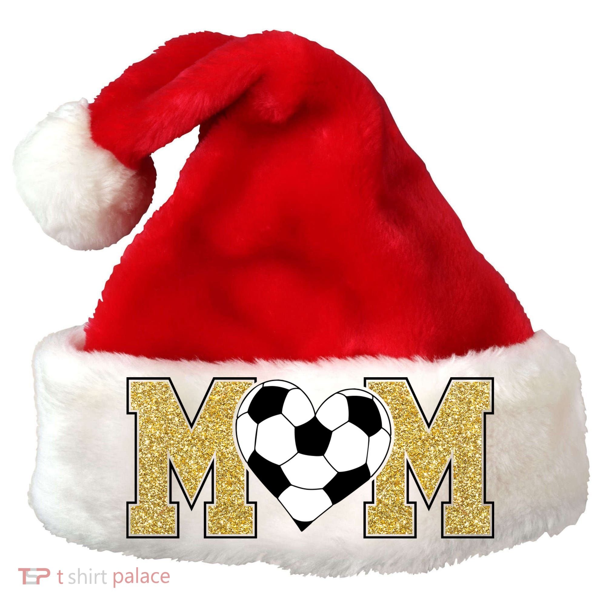 Mom Soccer Gift For Sports Moms Santa Hat