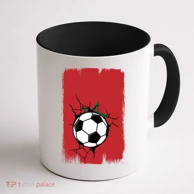Morocco Soccer Gift Coffee Mug back